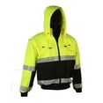 thumbnail image 4 of Safety Depot Safety Jacket Class 3 ANSI Approved 8 Pockets, Reversible Clear ID Pocket, Detachable Hood & 4 Pen Divider slots 350C (Lime, Small), 4 of 6