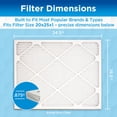 thumbnail image 5 of Germ Guardian 20 x 25 x 1 MERV 12 Pleated HVAC AC Furnace Air Filters (4-Pack), 5 of 16