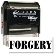 Large Self-Inking Forgery Stamp with Yellow Ink