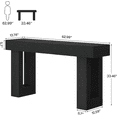 thumbnail image 2 of 63-Inch Long Console Table, Wooden Rectangular Sofa Table Behind The Couch, 2 of 7