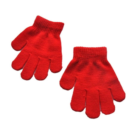 

1 Pair Kids Gloves Knitting Craft Fingers Cover Clothing Accessory Toddler Hands Covers Keeping-warm Knitted Glove for Outdoor