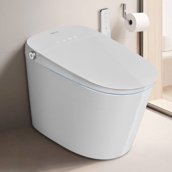Smart Bidet Toilet Built in Tank,Comfortable Seat Height, Dual-Flush Elongated Toilet Bidet, Foot Sensor Flush/Open Seat Toilet U8Pro