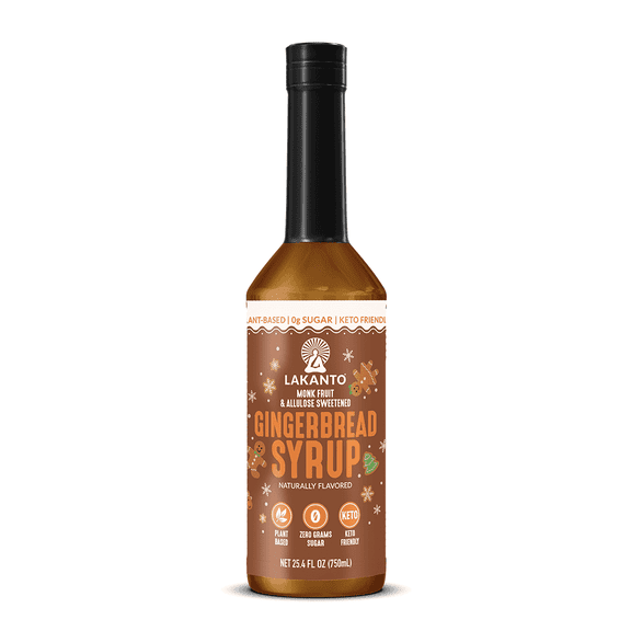 Lakanto Sugar Free Gingerbread Simple Syrup (25.4 Fl Oz)