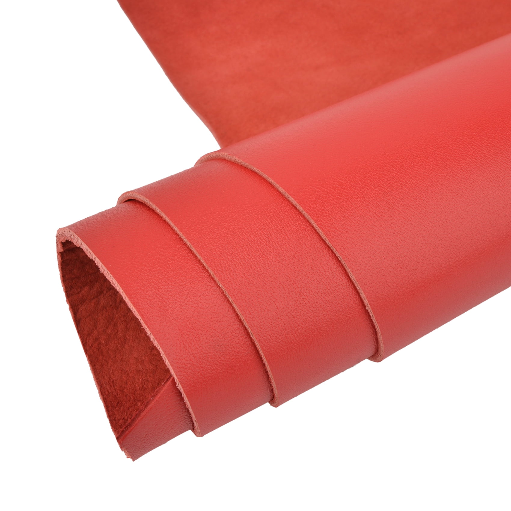 NEW Red Sheepskin Lambskin Leather Sheet for Sewing Crafting Projects 3OZ (1-1.2mm)