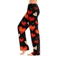 thumbnail image 2 of Valentines Pajamas Pant for Women Heart Funny Holiday Love Heart Pj Pants Wide Leg Elastic Waist Comfy Relaxed Fit Pants, 2 of 5