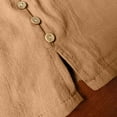 thumbnail image 6 of Tauxra Elastic Waist Casual Shorts for Men with Pockets Side Split Drawstring Relaxed Fit Straight Leg Summer Beach, 6 of 7