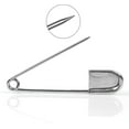 thumbnail image 3 of Large Safety Pins, 5 Inch Safety Pins, 10 Pcs Stainless Steel Safety Pins Large, Silver Huge Strong Xl Safety Pins, Extra Large Laundry Pins For Blank, 3 of 5