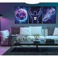 thumbnail image 2 of 3pcs Basketball Graffiti Canvas Wall Art Retro Abstract Graffiti Teen Wall Decor Pictures Basketball Court Sneakers Posters Prints Paintings for Teen Boys Living Room Bedroom（Only canvas）, 2 of 6