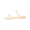 thumbnail image 3 of STUART WEITZMAN Womens Beige Braided Strappy Sawyer Round Toe Slip On Slide Sandals Shoes 6 B, 3 of 4