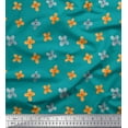 thumbnail image 1 of Soimoi Green Cotton Cambric Fabric Artistic Floral Fabric Prints By Yard 42 Inch Wide, 1 of 3