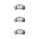 thumbnail image 1 of sweethay Cortador de huevos multifuncional Cortador de frutas de acero inoxidable Gadgets para rebanar Accesorios de cocina Plata 3piezas sweethay CBP134869, 1 of 8