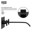 thumbnail image 6 of VIGO Matte Stone Vinca Composite Rectangular Vessel Bathroom Sink in White with Titus Faucet and Pop-Up Drain in Matte Black, 6 of 12