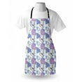 thumbnail image 4 of Nautical Apron, Detailed Sketch of Sea Shells Mussels Crabs and Starfishes Art Print, Unisex Kitchen Bib with Adjustable Neck for Cooking Gardening, Adult Size, White and Multicolor, by Ambesonne, 4 of 4