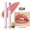02   Warm Peach Nude Glaze, variant on Portable Press Click Lip Gloss Balm, Clubday 8HR Long Moisture Lip Pen, Glass Shine Hydrating Lip Tint for All Skin Tones