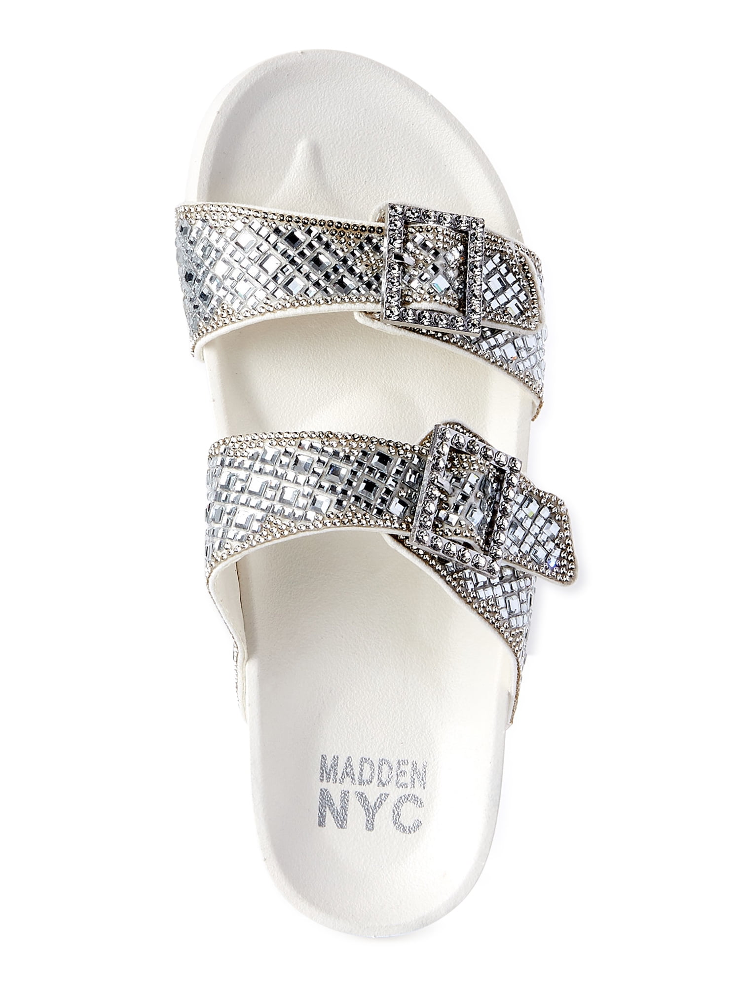 Madden NYC Women's Casual Embellished Footbed Sandals - Walmart.com
