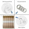 thumbnail image 5 of Brown Wood Grain Waterproof Fabric Shower Curtain,Country Retro Wooden Plank Farmhouse Waterproof Fabric Shower Curtain for Bathroom Curtains Bathtubs Shower Curtains with 12 Hooks Standard 72x72, 5 of 8