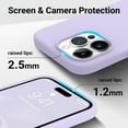 thumbnail image 3 of for iPhone 15 Pro Max Phone Case, [Military Shockproof Protection] Upgraded Silicone for iPhone 15 ProMax Case with [Soft Anti-Scratch Microfiber Lining], 6.7 inch, Cloud Mauve, 3 of 13