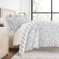 thumbnail image 1 of Juego de Funda Nórdica - Ultra Suave y Transpirable - Vides de Acuarela Azul Reversibles para Ropa de Cama Matrimonial/queen de Comfort Canopy, 1 of 20