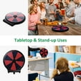 thumbnail image 3 of WinSpin 10" Double Sided Prize Wheel 10 Slots Dry Erase Spinning Wheel for Pub Party Home Game Carnival Holiday Activities, 3 of 9