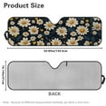 thumbnail image 7 of Uorisanigo Windshield Sun Shade Compatible with Jeep Wrangler TJ JK JKU Sport Sahara Rubicon 2 Door & 4 Door Cute Daisy Print Sunshade Cover Reflective Sun Visor Block UV Keep Cool,Car Accessories, 7 of 7