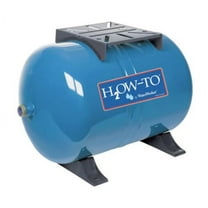WaterWorker HT-14HB Water Worker Horizontal Pre-Charged Well Tank, 14 Gal, 1 In Mnpt, 100 Psi, Steel, Blue
