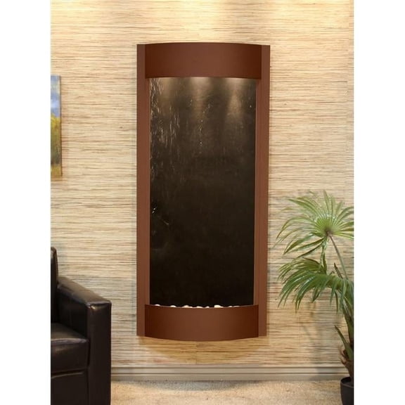 Adagio PWA3711 Pacifica Waters Woodland Brown Black Featherstone Wall Fountain