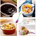 thumbnail image 4 of Sekonow 8Pcs Thickened Heavy-Weight Soup Spoons, 18/8 Stainless Steel Asian Soup Spoon Table Spoons Silverware for Soup, Ramen, Pho, Cereal, Ice Cream (Rainbow), 4 of 7