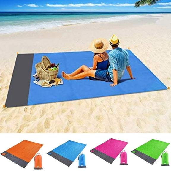 TIFOR Beach Blanket Sandproof, Extra Large Size Sand Free Outdoor Picnic Blankets Waterproof Lightweight sandproof Mat for Travel Party Sports Camping Hiking