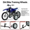 thumbnail image 3 of Dirt Bike Training Wheels, Compatible with razor MX350 MX125 MX400 honda CRF50 XR50 Z50 Z50R yamaha PW50 TTR50 etc most 50CC 49cc Dirt Bike, Adjustable Height kid training wheels, 3 of 7