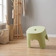 thumbnail image 5 of Small Sized Adult Low Stool, Compact Shoe Changing Bench for Home Entryway, Lightweight Plastic Step Stool for Room, Green, 5 of 5