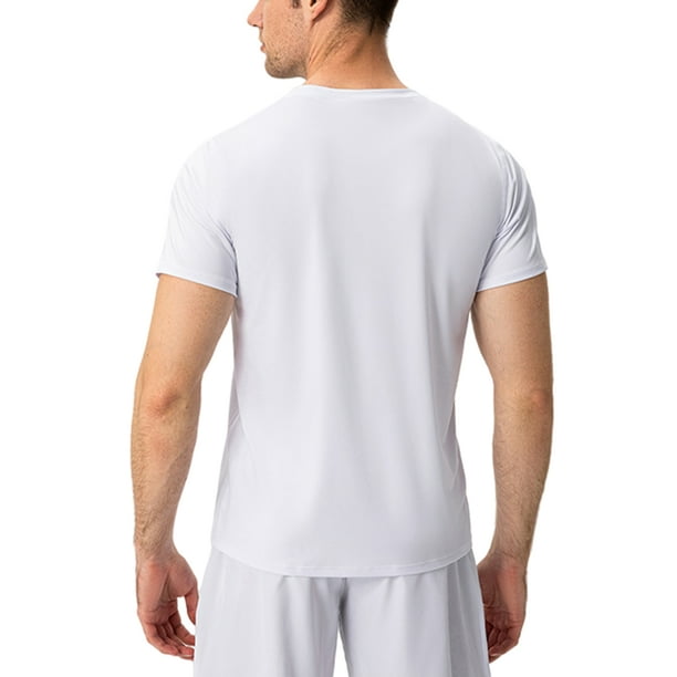 MAWCLOS Mens Compression Shirts Short Sleeve Sport T Shirt Solid