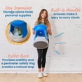 thumbnail image 4 of ECR4Kids Active Storage Wobble Stool, 18in Seat Height, Children's Furniture, Blue/Light Grey, 4 of 9