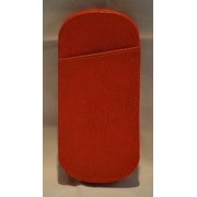 Printed Calf Slip in Tangerine Eyeglass Case