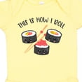 thumbnail image 4 of Inktastic Kawaii How I Roll Sushi Boys or Girls Baby Bodysuit, 4 of 5