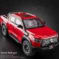 thumbnail image 2 of CHUNYAN 1:24 Great Wall Cannon Pickup Alloy Model Cast Metal Off-Road Vehicle Simulated Sound and Light Children's Toys, 2 of 9