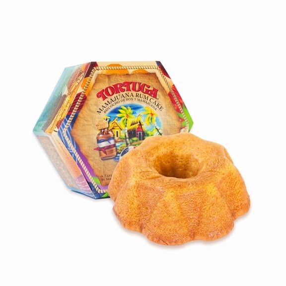 Tortuga Mamajuana Rum Cake 4oz – Premium Dessert Cake, Freshly Sealed & Ready-to-Serve