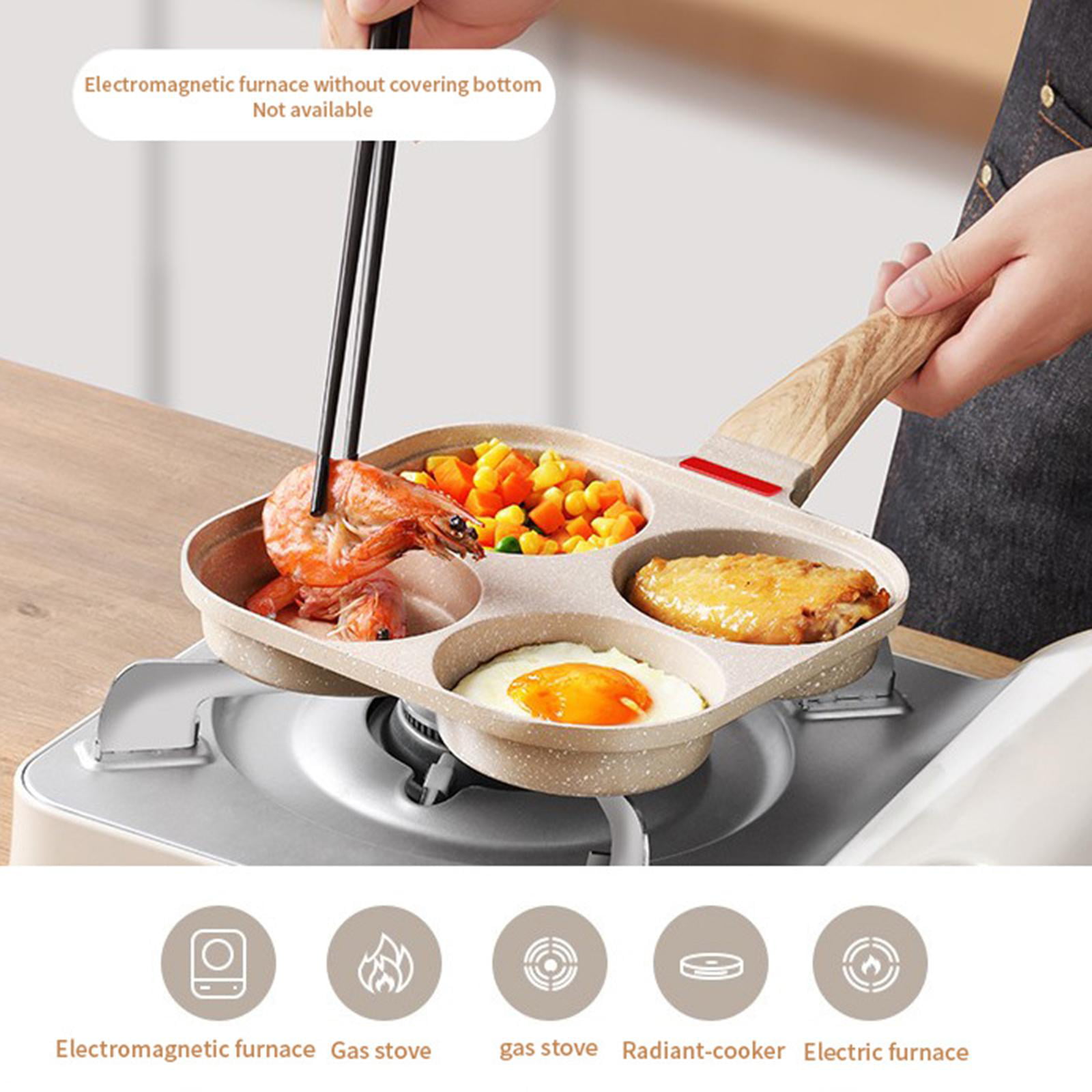  12cm Mini Frying Pan Round Egg Pan One Egg Fry Pan Egg Pancake  Maker Omelet Mini Breakfast Pan with Long Handle Safe Cookware Small Egg  Skillet (Blue): Home & Kitchen