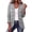 Gray, variant on Womens Fall Winter Cardigan Sweaters Open Front Ruffle Long Sleeve Button Down Casual Knit Sweater Jackets for Women Black M