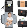 thumbnail image 1 of KeaBabies Cambiador de pañales portátil – Cambiador de viaje impermeable para bebé, embrague de pañales plegable, alfombrilla de viaje desmontable para cambiador de pañales, alfombrilla para cambio de, 1 of 5