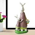 thumbnail image 4 of Rongfmy Animal Sculpture Figurines With Standing Rabbit Statues Bunny Craft Ornament For A, 4 of 9
