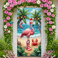 thumbnail image 6 of Colorful Design Flamingo Christmas Beach Theme Polyester Material Party Decoration Event Banner for Holiday Celebration Indoor Decoration Kids Party, 6 of 7