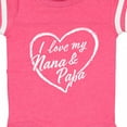 thumbnail image 4 of Inktastic I Love My Nana and Papa in White Chalk Heart Boys or Girls Baby Bodysuit, 4 of 5