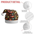 thumbnail image 4 of Kowoue Construction Truck Pattern Santa Hat Christmas Hats for Adults, Holiday Unisex Velvet Comfort Xmas Hat for Women Men, 4 of 6