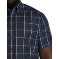thumbnail image 2 of Easy-Care Grid Sport Shirt Blue Black 4XLT, 2 of 4