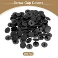 thumbnail image 3 of 200Pcs Screw Cap Covers, 18 x 5.4mm Plastic Screw Decoration Cover, Black, 3 of 6