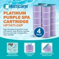 thumbnail image 4 of Hurricane 4 Pack HF7471-04P Platinum Purple Pool Filter Cartridge Replacement, 4 of 8