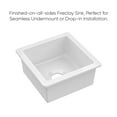 thumbnail image 3 of Whitehaus Whitehaus Collection Undermount/Drop-in Fireclay Kitchen Sinks, Stainless Steel Grid Included, 3 of 5