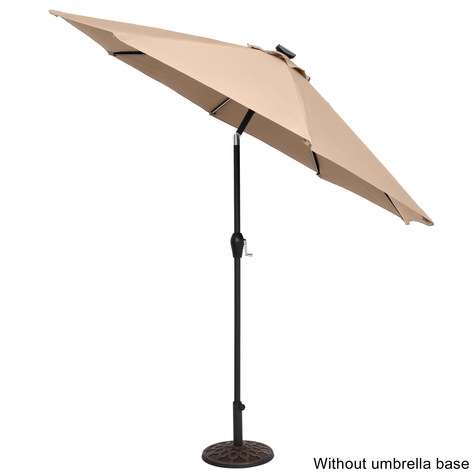 Kepooman 9FT Round Patio Umbrella, Outdoor Market Table Umbrella with Strip Light for Garden, Lawn, Backyard & Pool, Without Base, Top Color Kepooman 9FT Round Patio Umbrella, Outdoor Market Table Umbrella with Strip Light for Garden, Lawn, Backyard & Pool, Without Base, Top Color