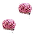 thumbnail image 3 of Gorro de dormir Qarigey para niños con hebilla ajustable rosa hoja 2piezas, 3 of 6
