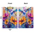 thumbnail image 2 of Acrylic Writing Board Silver 12.5*9 Inch Clipboards Transparent Acrylic Material Suitable For Office Classroom Teachers Fashion Bloggers Stationery Enthusiasts Blue Dragonfly, 2 of 9